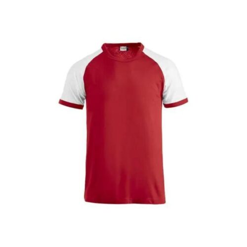 Camiseta Clique-Raglan -T color rojo/blanco