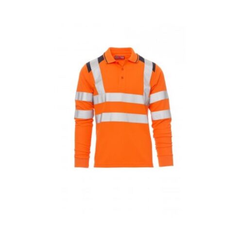 Camiseta de trabajo Payper-Guard+Winter color naranja fluorescente/azul marino