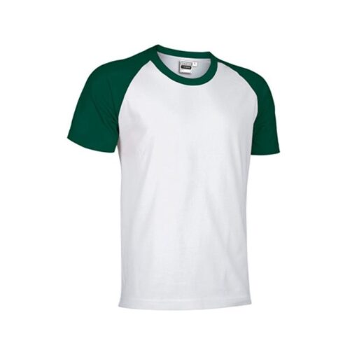 Camiseta Valento-Ranglan color blanco/verde botella
