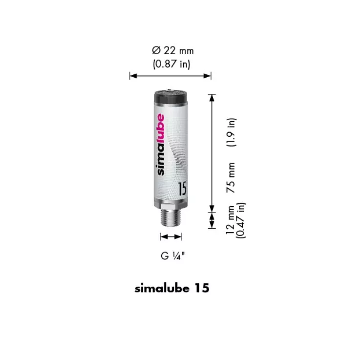 Lubricador automático Simalube 15 datos técnicos