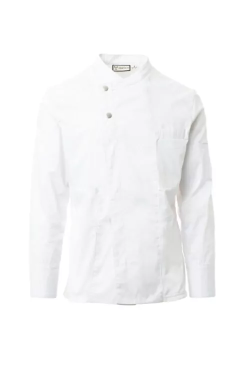 chaqueta de cocina COUTURE MESH blanco
