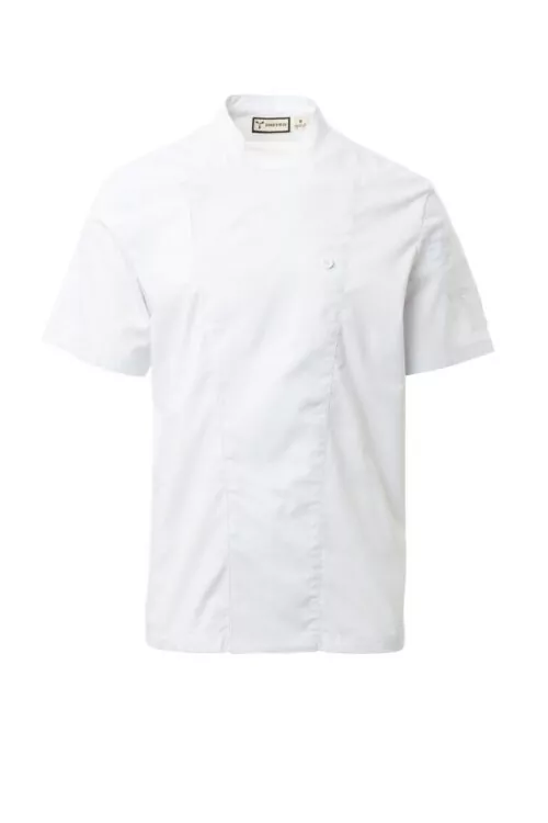 chaqueta de cocina starlight mesh blanco