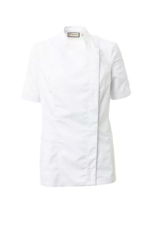 chaqueta de cocina starlight mesh lady blanco