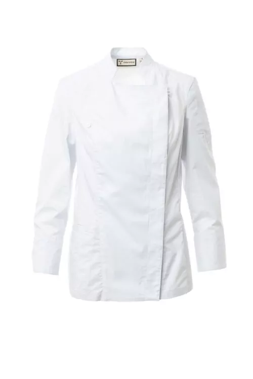 chaqueta de cocina starred mesh lady blanco